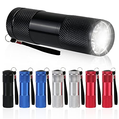 8 Stück Mini Taschenlampe: LED Taschenlampe Kinder für mitgebsel kindergeburtstag, Wasserdicht Aluminium Taschenlampe Klein für Outdoor Camping Wandern Jagen Rucksacktouren Angeln Dringend Grillen… von GAOUTO