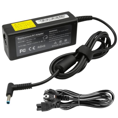 GAOUTO 45W Hp Laptop Ladekabel, AC Adapter Netzteil Für Hp, 19.5V 2.31A Laptop Ladegerät, Netz Batterie Stromversorgung Ladegeräte Netzteile Stecker, HP Netzteil mit Wear-Resistant Fireproof Shell von GAOUTO