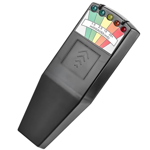 K2 EMF Meter Magnetfeld, Schwarz Handheld LED Emf Messgerät, Strahlungsmessgerät, Detektor Elektromagnetische paranormale Geräte Tester, K2 EMF Messgerät Paranormal Equipment Tester von GAOUTO