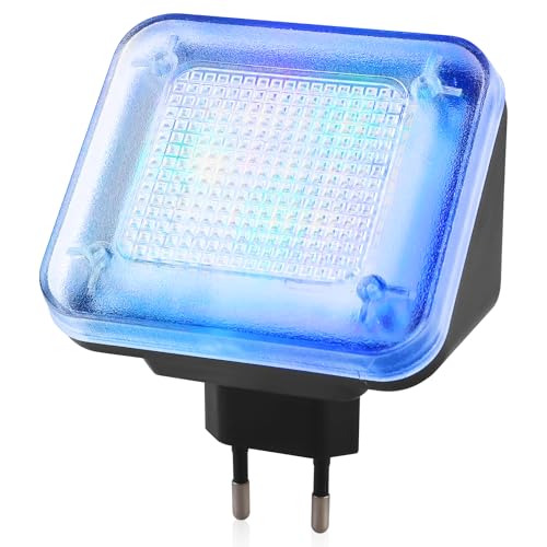 TV Simulator, LED TV-Simulatormit 12 LED's und 3 wählbaren Programmen, Fernseh-Atrappe Durch Lichtsimulation zum Einsatz als Einbruchschutz, Fernsehsimulator, Einbruchschutz Home Security von GAOUTO