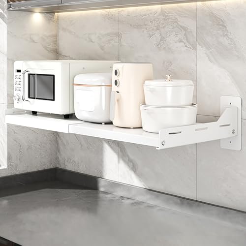 GAOXIAO Mikrowellenhalterung Wand, Support Micro Onde Extensible, Support Mural Micro Onde Pliable, Mikrowellen Halter Wandhalterung für Mikrowellenherd Backofenhalterung White 38/61 x 34 x 15.7cm GAOXIAO Mikrowellenhalterung Wand, Support Micro Onde Extensible, Support Mural Micro Onde Pliable, Mikrowellen Halter Wandhalterung für Mikrowellenherd Backofenhalterung White 38/61 x 34 x 15.7cm von GAOXIAO