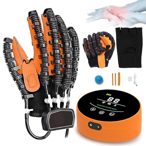 GAOXIAO Rehabilitationsroboter Handschuhe für Hand und Fingersteifigkeit Handreha Handschuhe für Spasmen Hand Therapie Handschuhe für Lähmungshand Reha Handschuhe von GAOXIAO