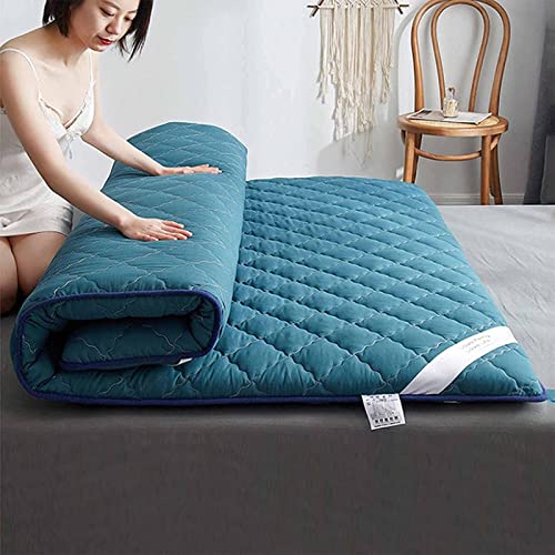 GAOYH Japanische Bodenmatratze, 5 cm extra Dicke Futon-Bodenmatratze für Erwachsene, Tatami-Matte Isomatte Faltbare Roll-Up-Liege-Schlafsofas und Sofas,green-150x200cm von GAOYH