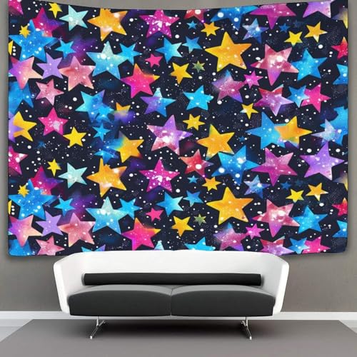 GAOYUCHUN 3D Druck Many Stars Pattern Wandteppiche Poster Ornament Wandbehang Wandteppich Wanddeko Wandbehang Für Wohnzimmer Schlafzimmer Wohnheim Dekor Tapisserie 70cmx100cm von GAOYUCHUN