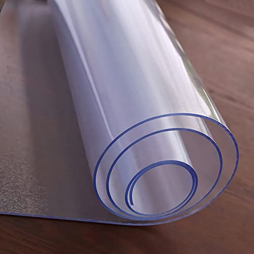 2mm Dick Transparente Tischdecken Tischfolie 35x80cm PVC Glasklar Folie Tischschutz Wasserdicht Tischschutzfolie Fettdicht,Für Esstisch Couchtisch Und Schreibtisch,Matte Texture Klar,Rechteck von GYUEZX