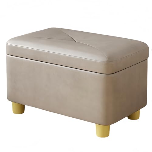 GAOZITAIGZ Fußhocker Hilfs-Fußhocker Spielzeugtruhe Kleiner Fußhocker Ottomane Mit Stauraum Ankleidehocker Sitzstuhl Mit Deckel Für Schlafzimmer C,40 x 26 x 27 cm von GAOZITAIGZ