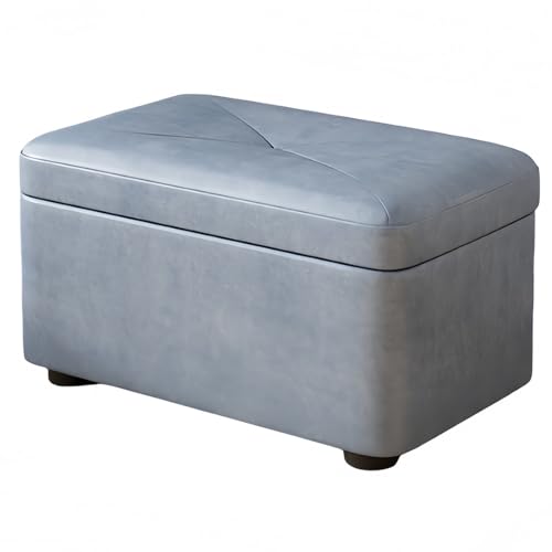 GAOZITAIGZ Ottomane Aufbewahrungsbox Mit 4 Holzbeinen Pouffe Fußhocker Starker Hölzerner Wohnzimmer-Fußhocker Spielzeugtruhe Kleiner Fußhocker C,40 x 26 x 23 cm von GAOZITAIGZ