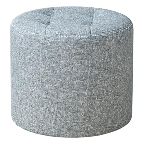 GAOZITAIGZ Pouffe Fußhocker Kleiner Fußhocker Sofahocker Mit Baumwoll- Und Leinenstoff Ankleidehocker Für Schlafzimmer Wechselschuh-Fußstütze Für Wohnzimmer A,32 x 32 x 28 cm von GAOZITAIGZ