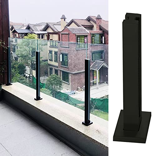 Glasgeländerpfosten für Terrassen, Gartenzaun, Balustradenpfosten, Balkon-Terrassengeländerpfostenklemme, quadratische Glaszaunsäule aus Edelstahl für den Innen- und Außenbereich – geschweiß von GAOzhenq