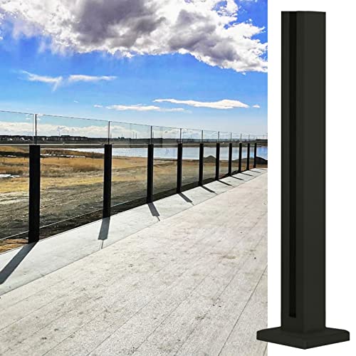 Glasgeländerpfosten für Terrassen, Gartenzaun, Balustradenpfosten, schwarzer Pfosten für Glasgeländerplatten im Außenbereich, Edelstahl-Geländersäulenklemmen für Terrassen, 0,65/0,85/0,95/1, Glasgeländerpfosten für Terrassen, Gartenzaun, Balustradenpfosten, schwarzer Pfosten für Glasgeländerplatten im Außenbereich, Edelstahl-Geländersäulenklemmen für Terrassen, 0,65/0,85/0,95/1, von GAOzhenq