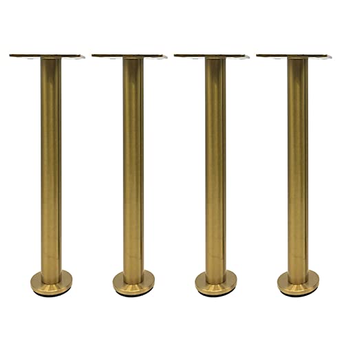 GAPECHNG 4Er-Pack Verstellbare Möbelfüße Aus Edelstahl, Küchenschrankbeine, Ersatzfuß Für Couch, Sofa, Für Schrank, Arbeitsplatte, Couchtisch, Bett, Schreibtisch, Mit Schrauben,D/13Cm(5.1In) von GAPECHNG