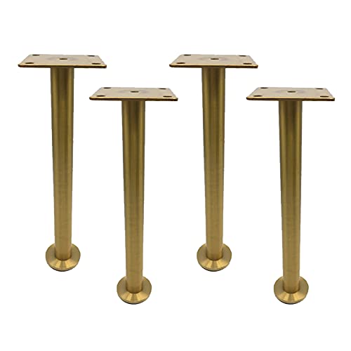 GAPECHNG 4Er-Set Verstellbare Möbelfüße Aus Edelstahl, Stützbeine Für Metallmöbel, Ersatzfüße Für Schränke, DIY-Sofabeine, Für Schränke/Stühle/Tische, Höhenverstellbar 15 Mm/D/23Cm von GAPECHNG
