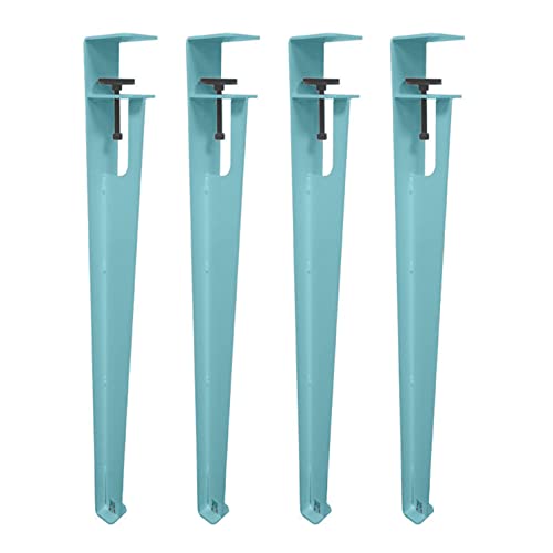 GAPECHNG Abnehmbare Tischklemmbeine, 4-TLG. Verstellbare Tischbeine Aus Metall, F-Förmige Esstischbeine, Eisenbeine, Stützfüße, Für Diy-Couchtisch-Möbelkonsole/Blue1/76Cm(30In) von GAPECHNG