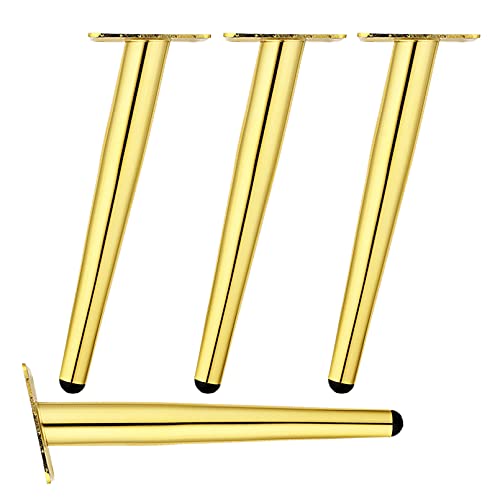 GAPECHNG Schräge Kegelförmige Möbelbeine, 4Er-Set Moderne Möbelfüße Aus Metall, DIY-Ersatz-Sofabeine, Perfekt Für Schränke, Kleiderschränke, Fernsehschränke, Schubladen, Nachttische/D/25Cm von GAPECHNG