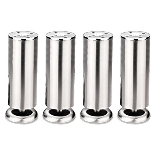 GAPECHNG Stück Verstellbare Beine, Möbelfüße, Gebürsteter Edelstahl, Stützbeine Aus Metall, Tischfüße, Sofabeine, Für Arbeitsplatte/Einheit/Frühstücksbar, Höhenverstellbar 10 Mm/Sier/10Cm GAPECHNG Stück Verstellbare Beine, Möbelfüße, Gebürsteter Edelstahl, Stützbeine Aus Metall, Tischfüße, Sofabeine, Für Arbeitsplatte/Einheit/Frühstücksbar, Höhenverstellbar 10 Mm/Sier/10Cm von GAPECHNG