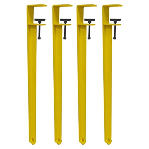 GAPECHNG Tischbeine Ohne Stanzklemme, Verstellbare Möbelbeine Aus Metall, F-Förmige Esstischbeine, DIY-Bankbein Aus Eisen, Stützbeine, Für Diy-Couchtisch-Möbelkonsole/Yellow/40Cm(15.7In) von GAPECHNG
