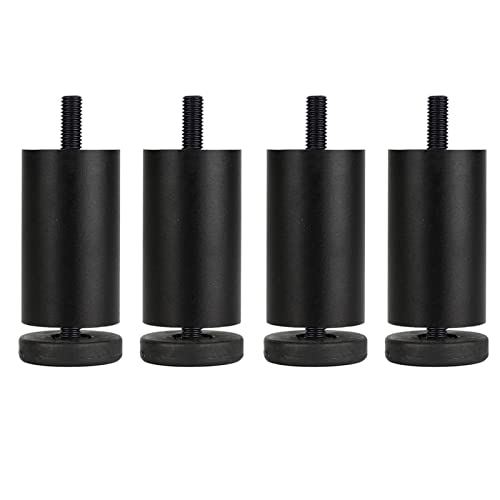 GAPECHNG Verstellbare Küchenfüße Aus Aluminiumlegierung, Zylindrisch, 3,8 cm Durchmesser, Möbelbeine, Stützbeine Aus Metall Für Sofas Und Tische, Ersatzbeine Für Betten Und Badezimmerschränke, Tragkra GAPECHNG Verstellbare Küchenfüße Aus Aluminiumlegierung, Zylindrisch, 3,8 cm Durchmesser, Möbelbeine, Stützbeine Aus Metall Für Sofas Und Tische, Ersatzbeine Für Betten Und Badezimmerschränke, Tragkra von GAPECHNG