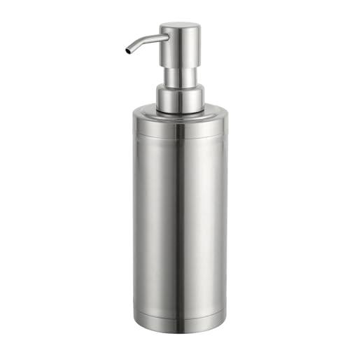 GAPPO Gebürsteter Nickel-Seifenspender Edelstahl Metall Pumpe Hand Lotion Flasche für Badezimmer, Schlafzimmer und Küche von GAPPO