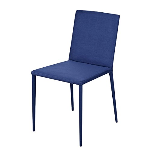 GARAGEEIGHT Ikaalinen Stuhl, Polyester, Blau, 2er-Set von GARAGEEIGHT