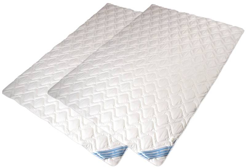 2 Stück waschbare Wildseiden Sommerdecken gesteppt 155x220 cm Baumwollbezug SWL von Garanta Steppd Chr. Bayer GmbH