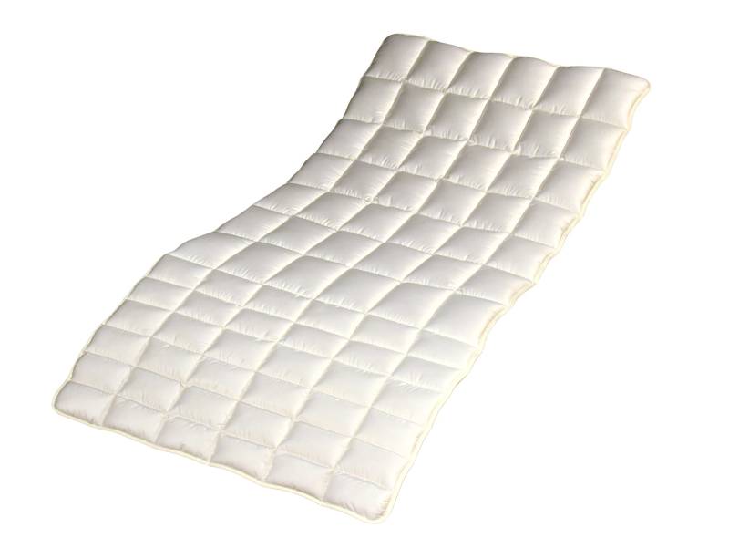 Premium Merino-Zirben-Unterbett Matratzenauflage 140x200 cm Schafwolle 2500 g von Garanta Steppd Chr. Bayer GmbH