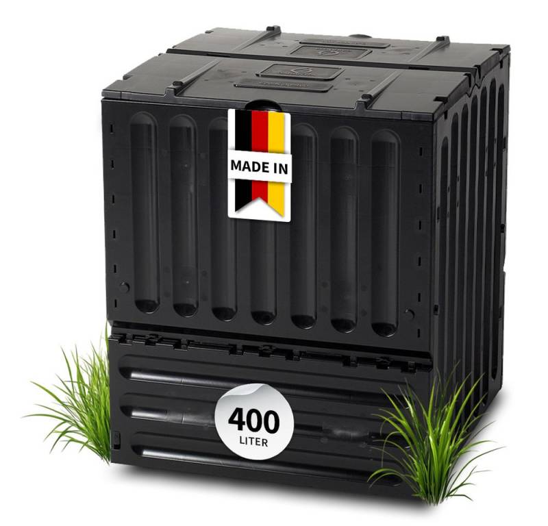 GARANTIA Komposter ECO-KING Komposter 400 Liter schwarz von GARANTIA