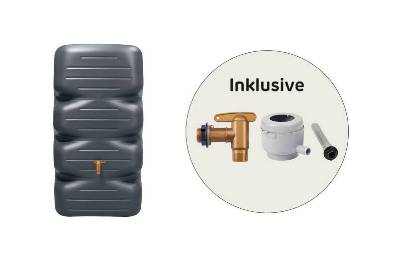 GARANTIA Regentonne CUBUS Gartentank Komplett-Set 340 L, grahite grey GARANTIA Regentonne CUBUS Gartentank Komplett-Set 340 L, grahite grey von GARANTIA