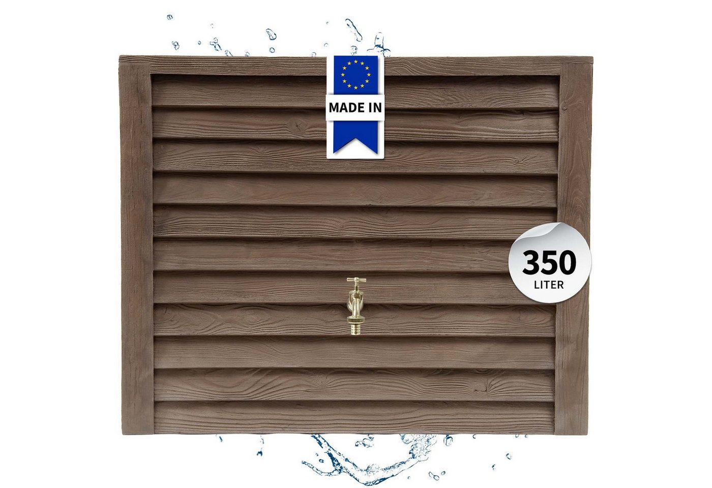 GARANTIA Regentonne WOODY Wandtank 350 Liter darkwood GARANTIA Regentonne WOODY Wandtank 350 Liter darkwood von GARANTIA