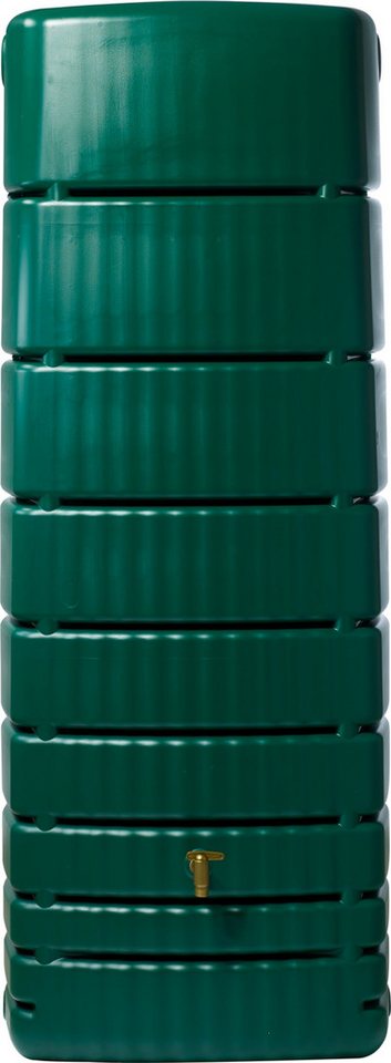 4rain Regentonne SLIM Wandtank 650 L, dunkelgrün von 4rain