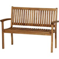 GARDAMO Bank, Holz, 2-Sitzer, BxHxT: 120 x 92,5 x 62 cm - beige von GARDAMO