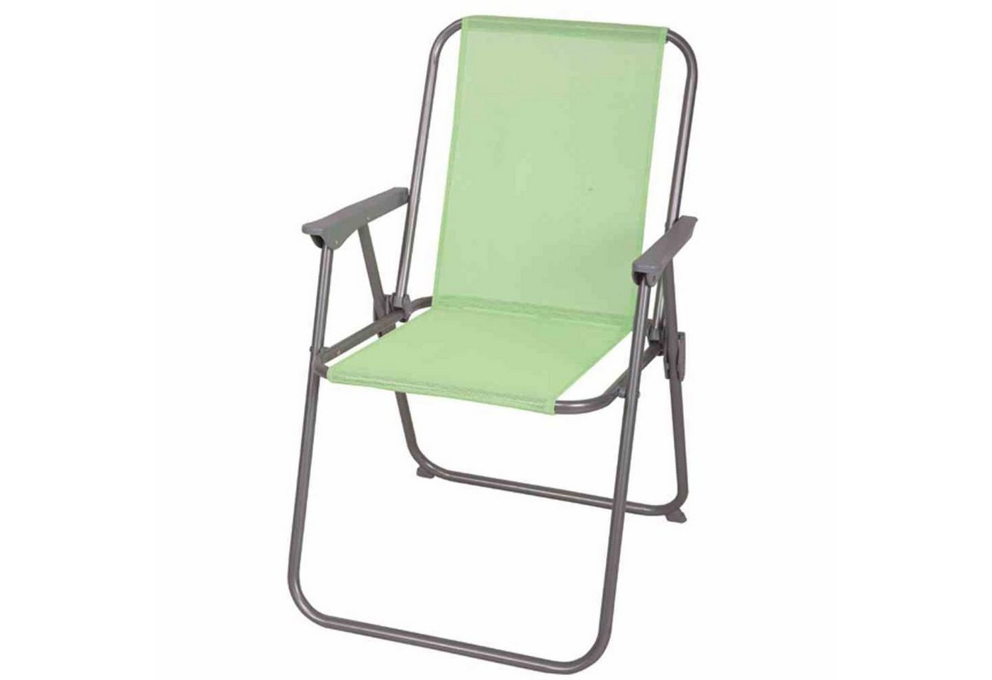 GARDAMO Gartenstuhl Piccolo Campingstuhl grau, Fläche Textilbezug limette von GARDAMO