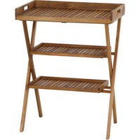 GARDAMO Tablettständer, mit Tablett, Holz, natur - braun GARDAMO Tablettständer, mit Tablett, Holz, natur - braun von GARDAMO