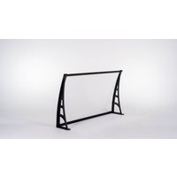 Hauseingang Vordach aus Aluminium Rahmen 80cm x120 cm transparent von GARDAN PLASTIK FERFORJE