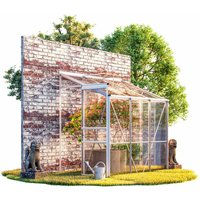 Beistell Aluminium Gewächshaus 3,8m³ 190x122cm Treibhaus Gartenhaus Frühbeet Pflanzenhaus Aufzucht - Gardebruk von GARDEBRUK