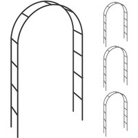 Gardebruk - Rosenbogen Rosensäule verschiedene Modelle Metall Rankhilfe Rankgitter Garten 4x Rosenbogen von GARDEBRUK