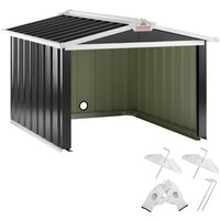 Mähroboter Garage Metall Wetterbeständig Kabelführung 4x Erdanker Carport Rasen Garten Satteldach Anthrazit - Gardebruk Mähroboter Garage Metall Wetterbeständig Kabelführung 4x Erdanker Carport Rasen Garten Satteldach Anthrazit - Gardebruk von GARDEBRUK