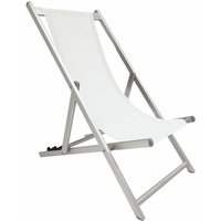 Garden Deluxe Collection - Sommer Aluminium Beach Deck Stuhl - White von GARDEN DELUXE COLLECTION