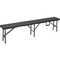 Garden Deluxe Collection - Klappbänke Camping in Stahl und Harz Rattan 180 cm Camping Polyrattan Levante von GDLC