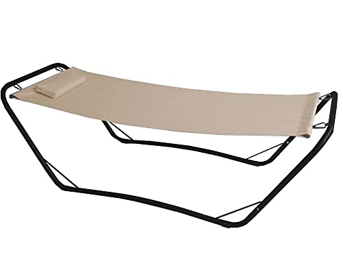 Garden Friend a1619021, Hängematte mit Ständer Java, Beige von Linea Garden Friend