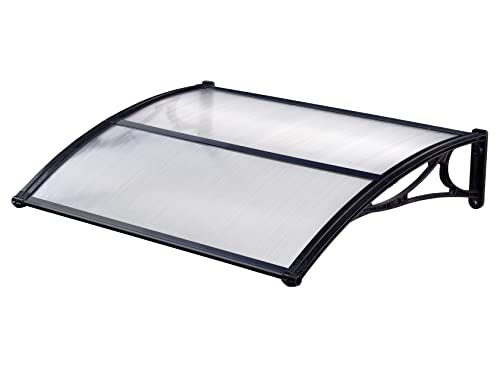 Linea Garden Friend p1327022, Vordach ABS Tiefe 80 cm, Länge 120 cm, Schwarz von Linea Garden Friend