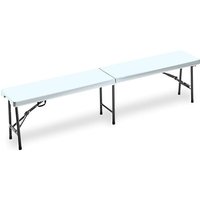 Gartenfreund Horeca Bank 183x30x44h cm klappbar weiß von GARDEN