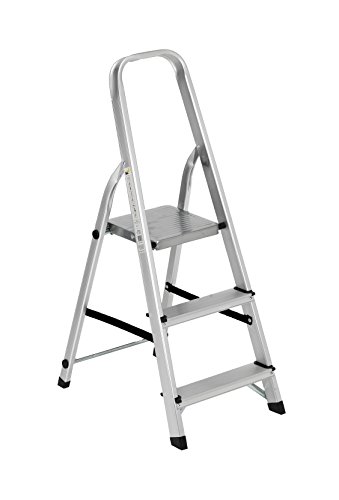 Linea Garden Friend Leiter aus Aluminium, Modell: Everest, 3 Stufen, Größe: 41 x 10 x 112 cm, S1405103 von Linea Garden Friend