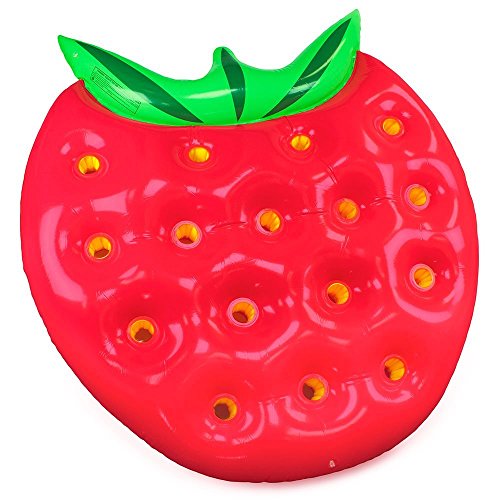 Garden Friend Luftmatratze, Strawberry, Erdbeere (verde-rosso), 32 x 27 x 18 cm, g1782149 von Linea Garden Friend