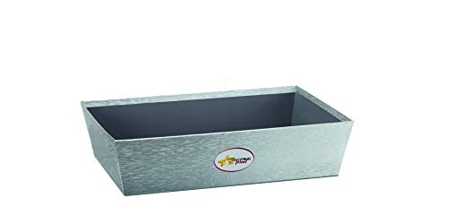 Linea Garden Friend Rechteckiges Tablett Silber 41 x 28 x 10 H von Linea Garden Friend