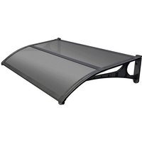 Gartenfreund Vordach 100x135 cm. Alv. graues Mittelprofil von GARDEN FRIEND
