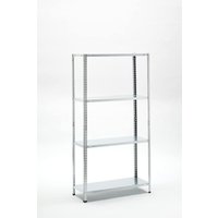 Metallregal mit 4 Fächern, 45 kg pro Fach, h 147 x b 75 x t 30 cm - Garden Friend von GARDEN FRIEND