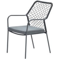 GARDEN IMPRESSIONS Gartenstuhl-Set, BxH: 107 x 58 cm, Aluminium - schwarz von GARDEN IMPRESSIONS