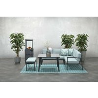 Garden Impressions - Dining-Ecklounge Petone inkl. Ecksofa, Bank und Tisch grau / mint von GARDEN IMPRESSIONS