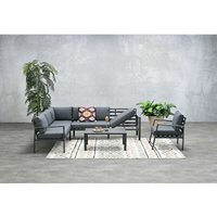 Garden Impressions - Variable Aluminium-Ecklounge Concord inklusive Tisch links, mit Sessel von GARDEN IMPRESSIONS