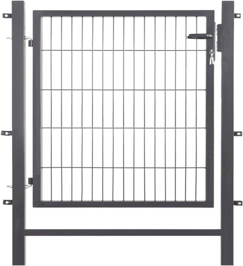 GARDEN 'N' MORE Zauneinzeltür Einzeltor Easy, (Set), 103 cm hoch, anthrazit von GARDEN 'N' MORE